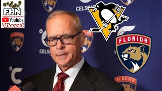 Paul Maurice, Panthers Postgame: Cooper Black Makes Debut, Florida Shutout by Penguins
