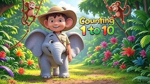 Counting 1 to 10 with Jungle Animals | Fun Learning for Kids