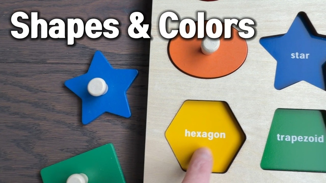 Shapes and Colors for Toddlers | Counting Puzzle Game