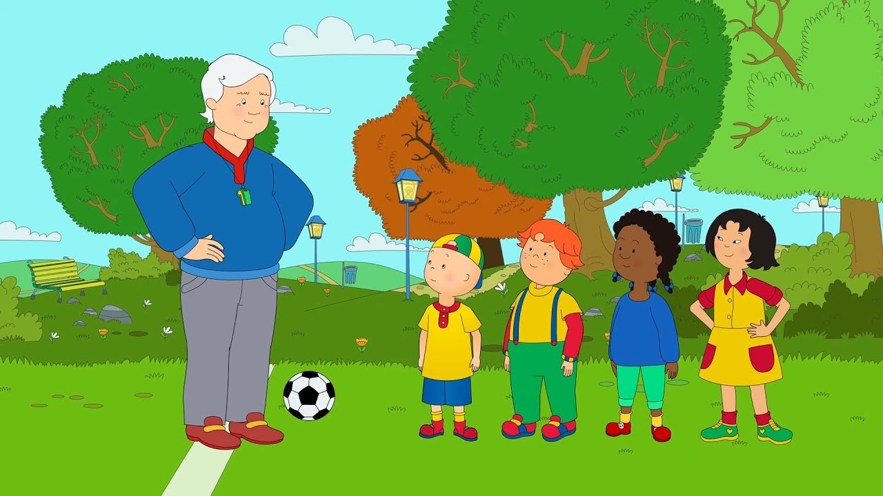 Caillou plays football | Caillou - WildBrain | Learning for Children