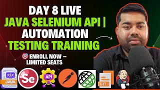 🔥 Java Selenium + API Testing Demo Session | Day 08 | Learn Automation Testing from Scratch