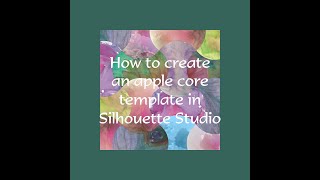 How to create a quilt block apple core template in Silhouette Studio