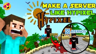 How To Make A Minecraft Server Like Hypixel in Aternos | How To Make Lobby in Aternos Server Part-1