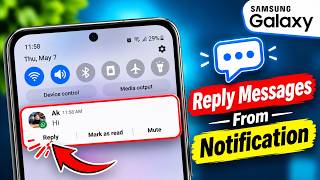 Reply to Messages From Samsung Lock Screen 😳 (Hidden Feature!)