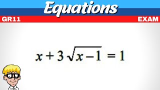 Square root equations grade 11