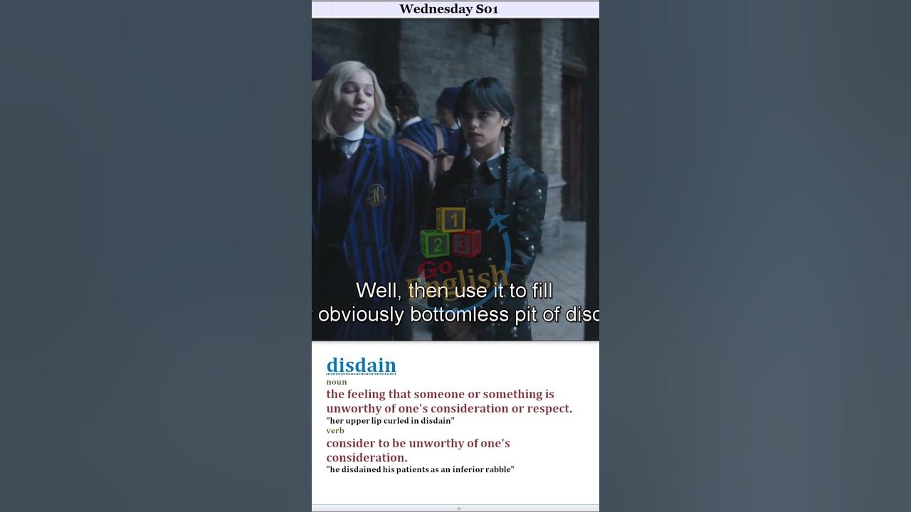 disdain-meaning-pronunciation-usage-learn-english-with-tv-shows