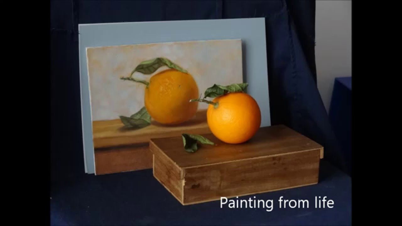Orange oil painting YouTube
