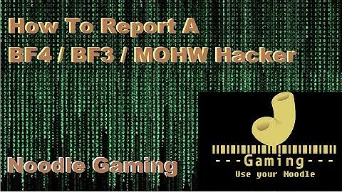 How to report a Battlefield 4 cheater on Battlelog, also works with BF3 and MOHW