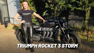 WHAT'S IT LIKE TO RIDE TRIUMPH'S MOST POWERFUL MOTORCYCLE ROCKET 3 STORM