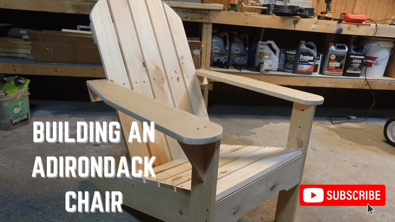 Easy Build - Our FIRST Adirondack Chair - YouTube