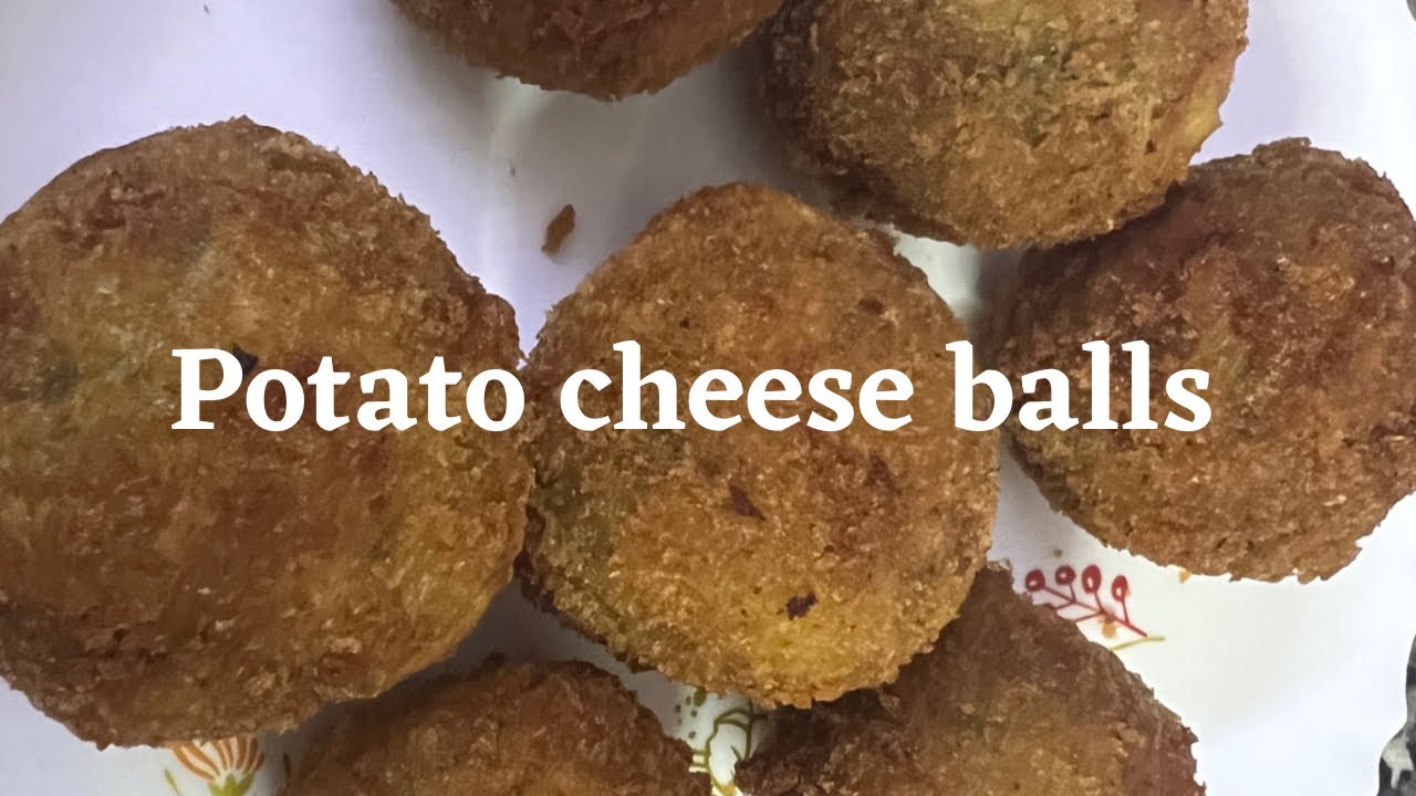 Potato cheese balls Party snack Tiffin option Potato cheese balls