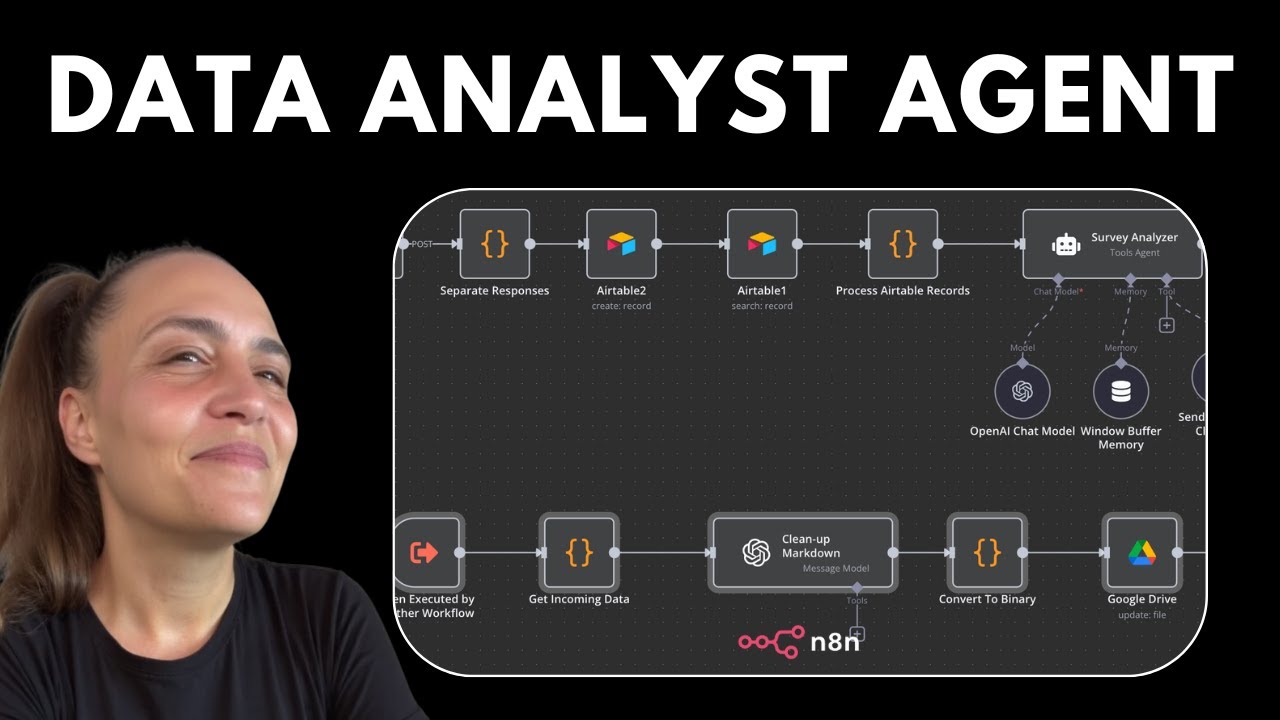 Build An AI Agent For Data Analysis & Reporting With n8n - YouTube