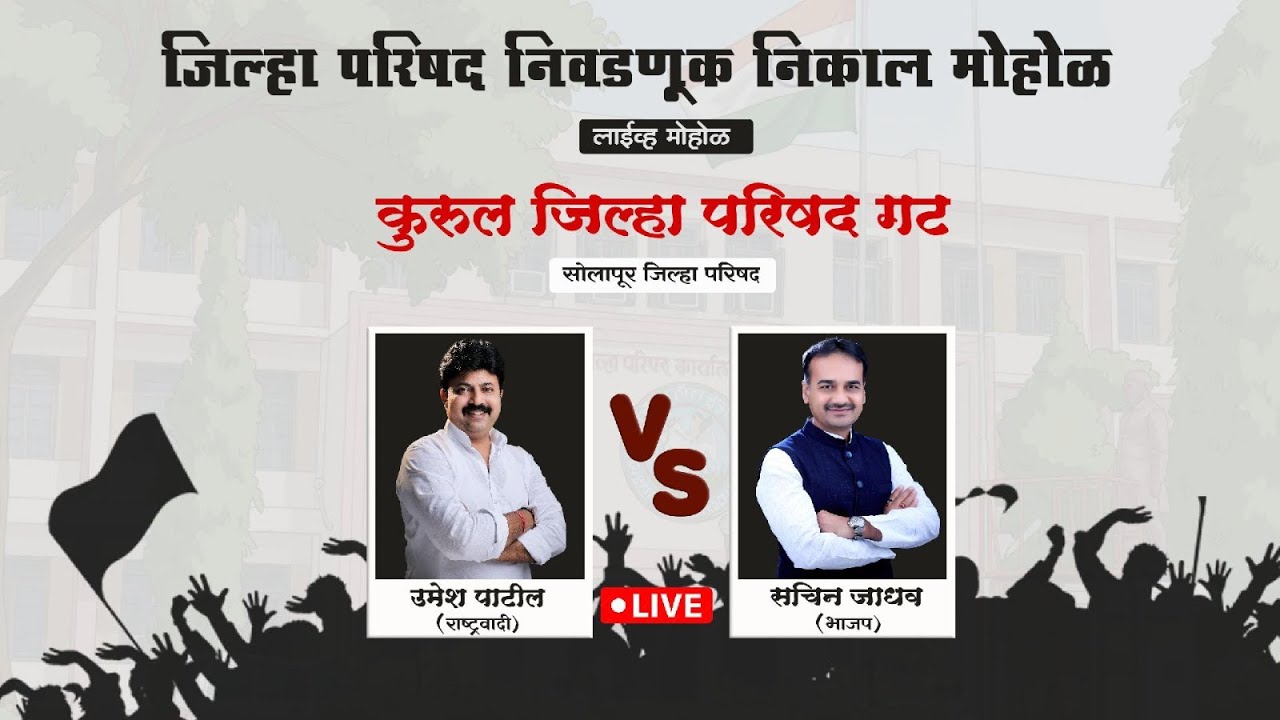 live📍जिल्हा परिषद निवडणूक निकाल मोहोळ