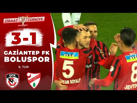 Gaziantep FK 3 - 1 Boluspor MAÇ ÖZETİ (Ziraat Türkiye Kupası 5. Tur Maçı) 22.12.2022