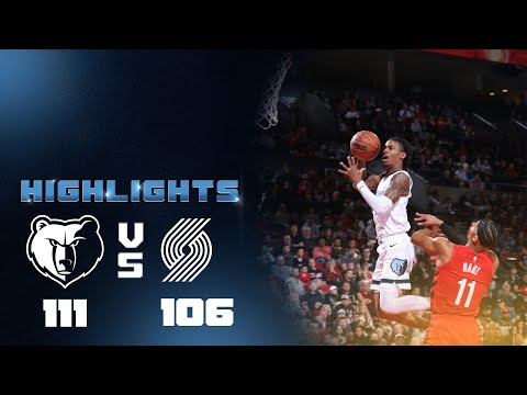 Memphis Grizzlies vs. Portland Trail Blazers Highlights | 11.02.22