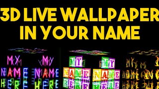 3D LIVE WALLPAPER IN YOUR NAME |TAMIL screenshot 5