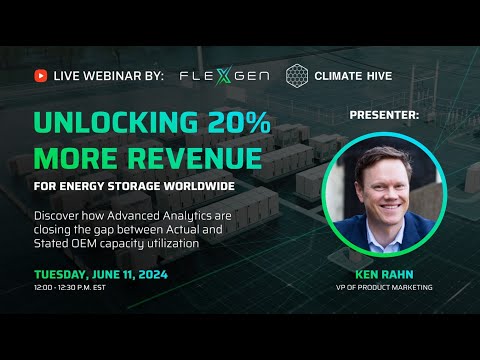 Unlocking More Revenue for Battery Energy Storage Systems (BESS) Worldwide - video from FlexGen