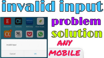 Invalid input problem solution 100%👍👍%working