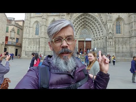 Catedral Gótica de Barcelona, Barrio Gótico Vlog de viajes de Lee de Caires Día 1 - ¡Qué Gran Viaje! españa vuelta