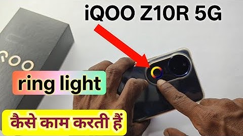 Iqoo z10r ring light setting | iqoo z10r me ring light kaise jalaye | iqoo z10r dynamic light