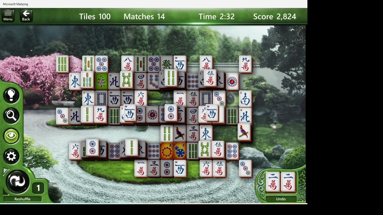 Microsoft Mahjong  (PC Game - WIndows 10 Version) - Complex Puzzle Longplay - Mode: Expert
