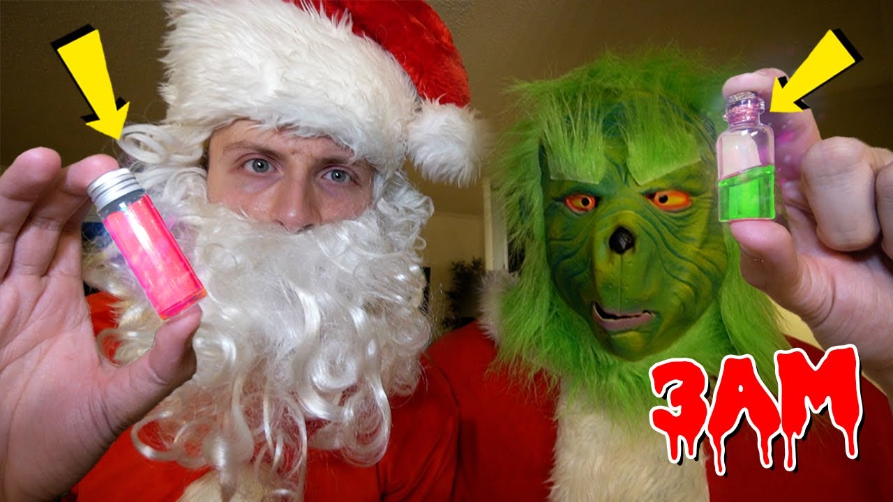 ORDERING SANTA AND GRINCH POTION FROM THE DARK WEB AT 3AM!! *TRANSFORMED*