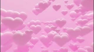 Big pink hearts floating away forever