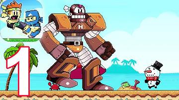 Dan the Man - Shark Adventure Gameplay Walkthrough Video Part 1 (iOS Android)