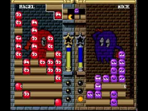 Pac-Attack (ZSNES Netplay) - Vs. Bagel The Bagel