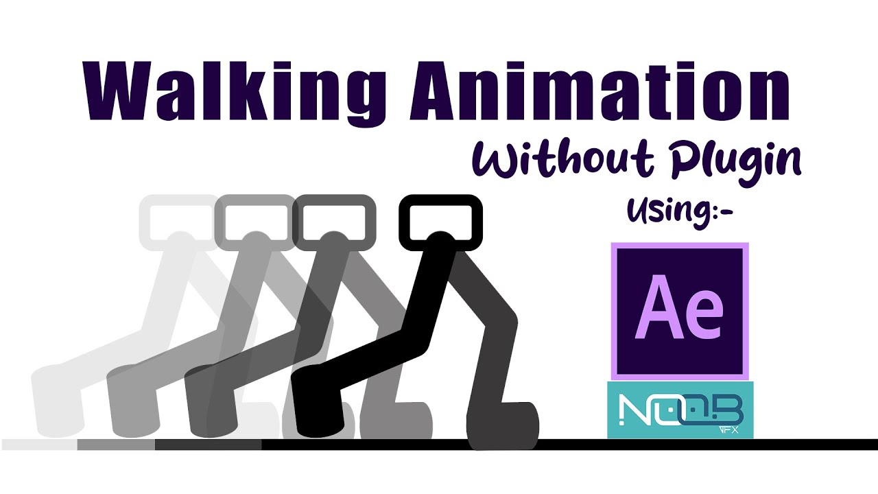 Without Animation How to do Walking Animation Without pluging In after effects Hindi ...