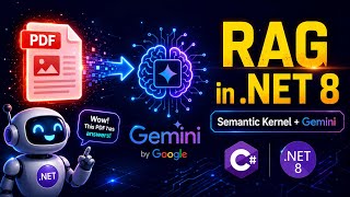 RAG in .NET 8 with Semantic Kernel + Gemini | PDF Chatbot C# Tutorial Hindi