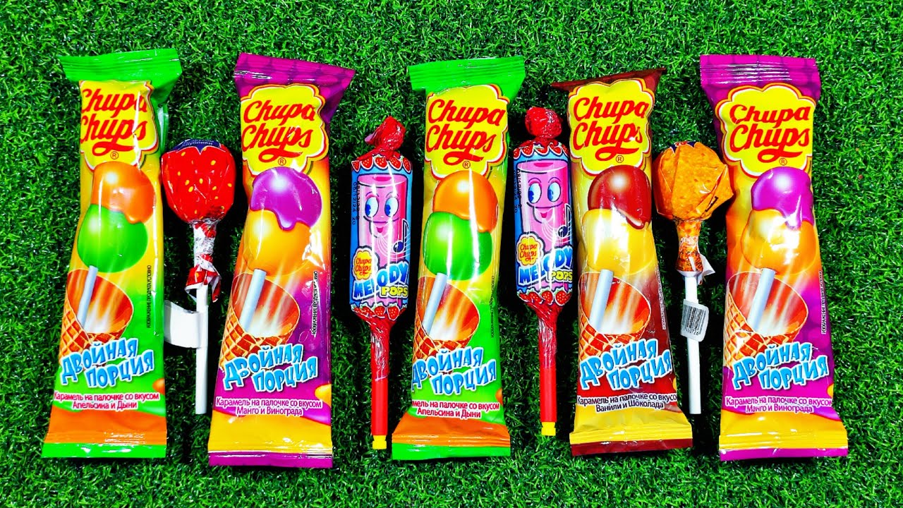 Satisfying video Asmr lollipops candy and chocolate gummy candy opening 