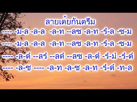 เต้ยกันตรึม ซาวด์สำหรับฝึกใหม่