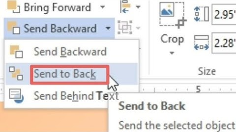 MS Word Send Backward