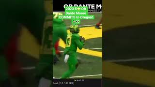 2023 5-Star QB Dante Moore COMMITS to Oregon! 🦆👀