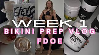 ep1 Full Day of Eating During Bikini Prep | Bodybuilding Prep Vlog