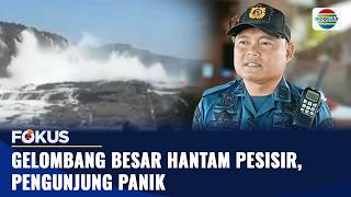 Ombak Besar Terjang Pantai Nusa Penida, Wisatawan Panik | Fokus