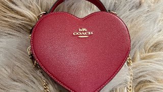 COACH Heart Bag Red Pre-Valentines 2023 Collection ❤️ UNBOXING