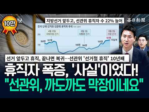 ‘상상 이상의 집단’ 선관위…“이 자료 너무 충격적인데요?” [뉴캐]