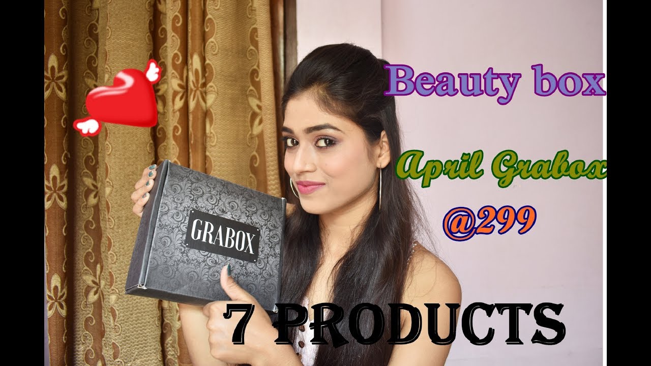 Beauty Grabox April 2018 ǀ @299 one month subscription ǀ 7 products ǀ Ayushi Gautam