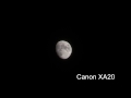 moon, test Panasonic AG-AC90 &amp; Canon XA 20