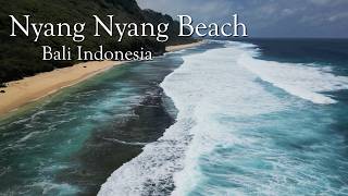 Is this Uluwatu's most beautiful beach? Nyang Nyang Beach - Bali Indonesia 4k drone