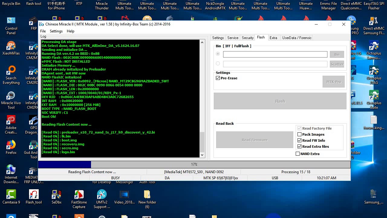 how to Discoveri y D5 Read Flash by cm2