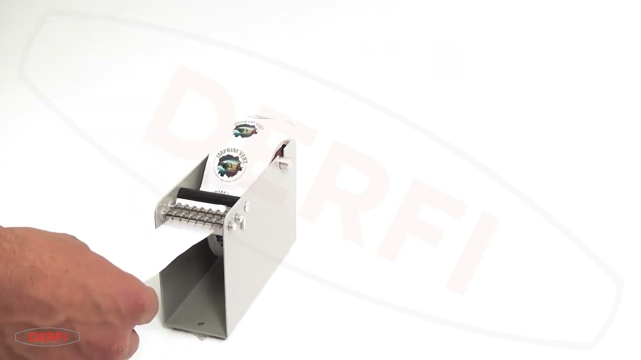 Manual adhesive label dispenser for labels on rolls | DLR 50/80 | DERFI
