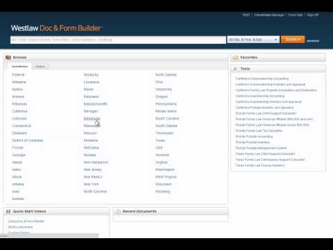 Using the Westlaw Form Builder with Firm Central