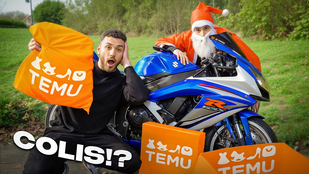 J’AI REÇU 150€ DE COLIS TEMU MOTO!📦😍 {On test tout !}