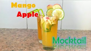 Easy Mango - Apple Mocktail  I  Refreshing Summer Drink  I  ඉක්මනින් රසවත් අඹ සහ ඇපල් බීමක් ....