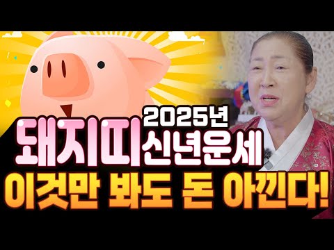 이것만 봐도 신년운세 돈 아낀다! 태어난 월별로 싹 알려드리는 2025을사년 돼지띠운세!