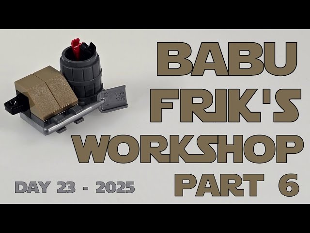 LEGO Star Wars Advent Calendar 2025 – Day 23: Babu Frik's Workshop