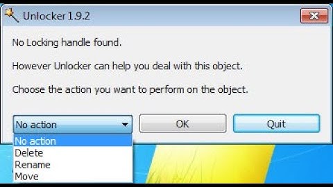 Cài đặt và hướng dẫn xóa file cứng đầu bằng Unlocker 1.9.2 Full